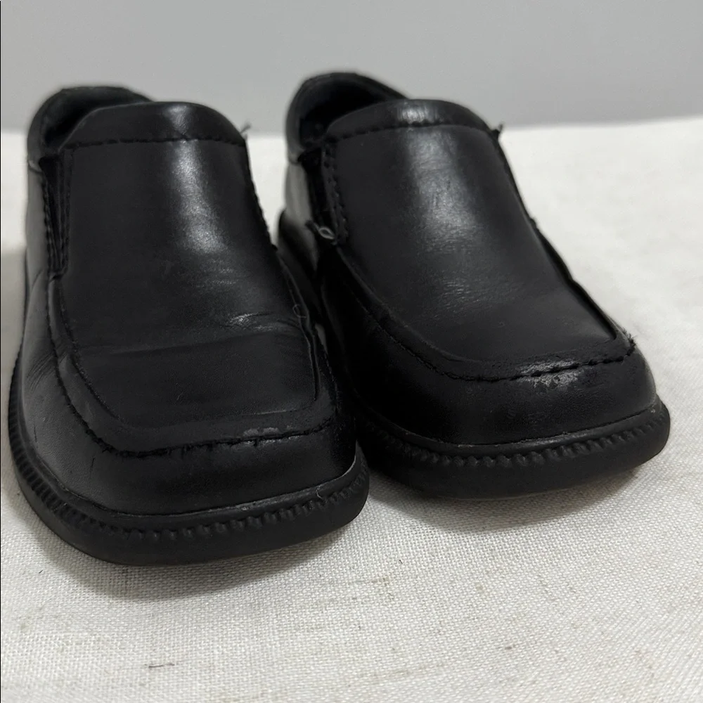 Umi black leather slip-on loafers for boys/kids size 27 (10)